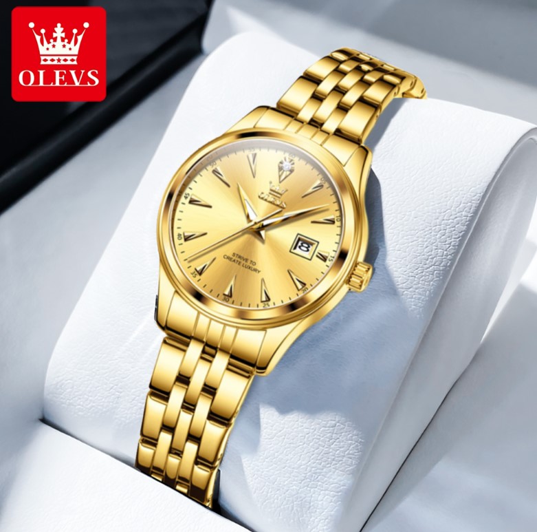 Picture of Olevs 5598L Stainless Steel Analog Wrist Watch For Women