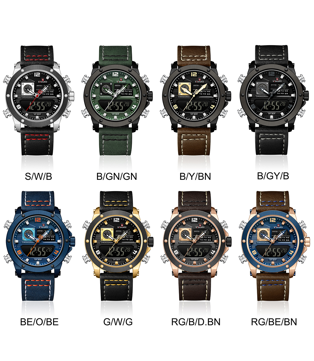 Picture of NAVIFORCE NF9236 Japanese Movement Military Style Men’s Watch With Water Resistance And Luminous Outdoor Sports Features