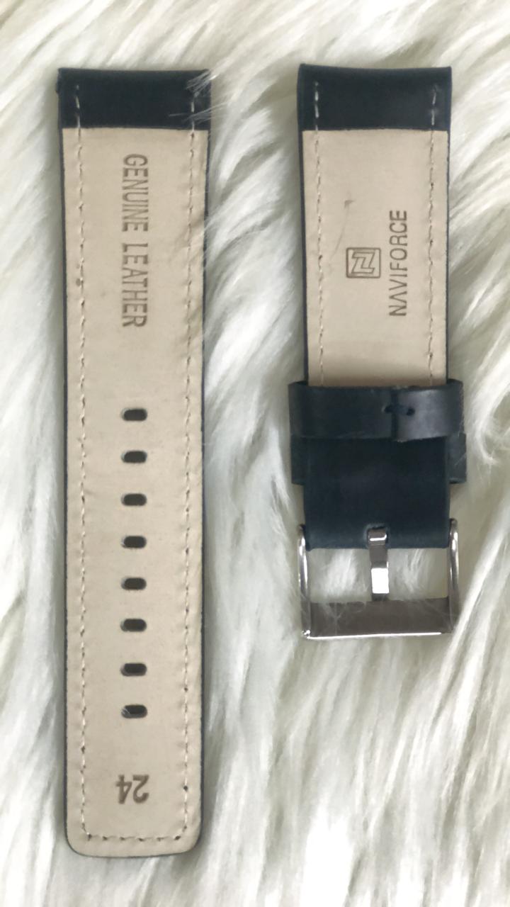 Picture of NAVIFORCE Premium PU Artificial Leather Belt Strap Only 24 mm - NavyBlue