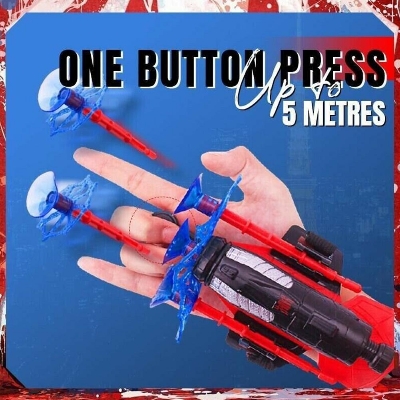 Picture of Spiderman Web Dart Blaster Toys Set - (Launcher, Glove, 3 Pieces Rubber Stick Toy for Kids)
