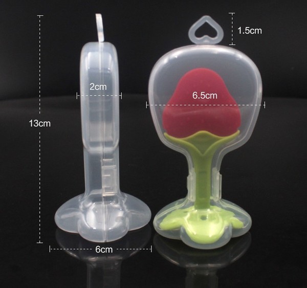 Picture of New Baby Silicone Teether/Pacifiers CN-1pcs (BPA Free Soft Premium Silicone Hand Teethers for Newborn Babies)