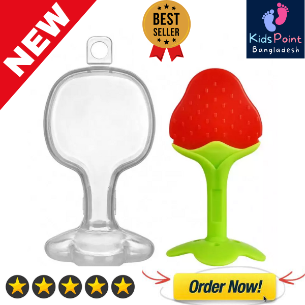 Picture of Fruit Shaped Silicone Baby Teether Non-toxic Safety Soft Teether for Baby Teething Relief Toddlers Baby Teething Toy Gift