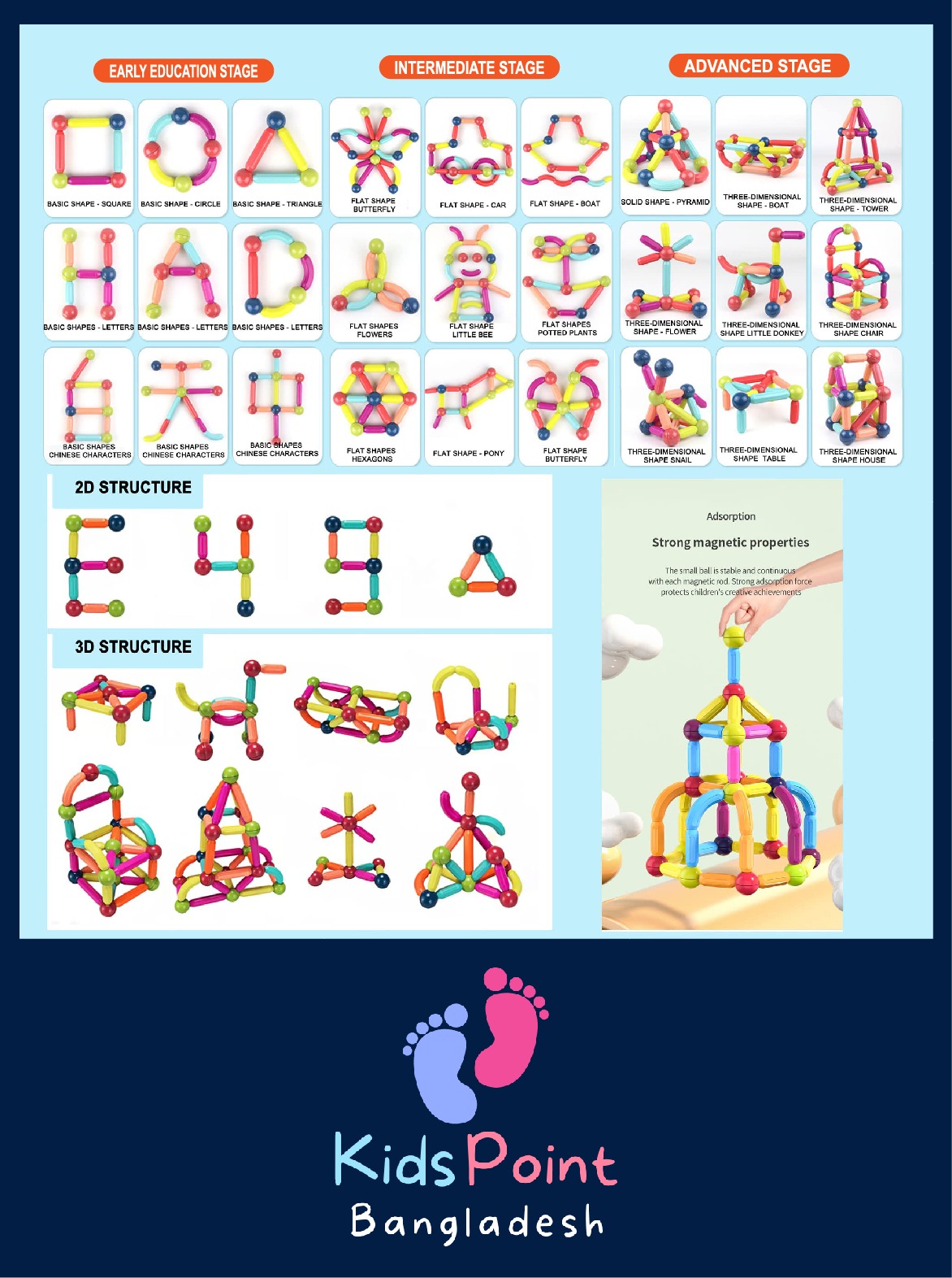 Picture of New Blocks Building Toy Set 16, 25, 36, 42, 64 Pieces for kids Educational Construction Toys to Play & Learn