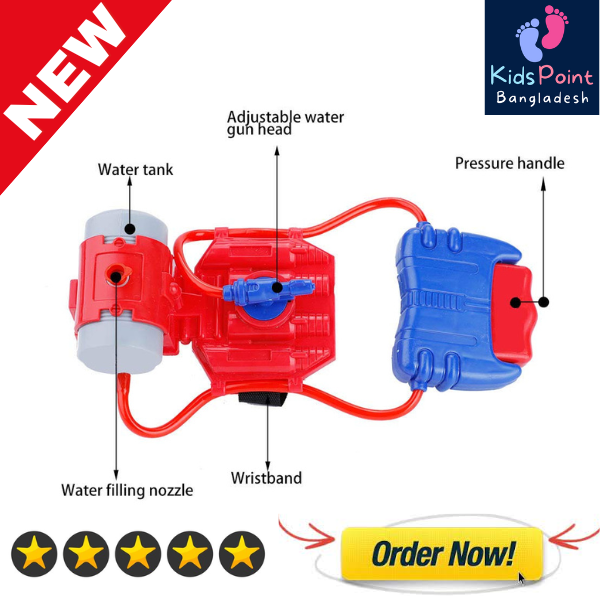 Picture of Water Gun Toy for Boys (Children's Wrist Water Gun Toy Launcher Play in Pool, Beach and Automatic Shooting for Summer Water Battles Which is Excellent Gift Choice for Boys and Girls)