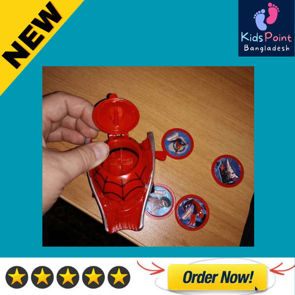 Picture of Spiderman Toy for Boys (4 Pcs Web Play Movie Hero Wrist Plastic Toys & Spiderman Launcher Gloves 1 Pcs with Wrist 1 Launcher Toys Set Special Birthday Gift for Kids)