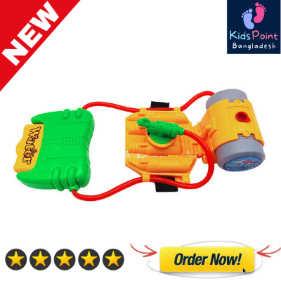 Picture of Water Toy for Kids (Children Water Toy Gun, Water Soaker Blaster Squirt Toy Wrist Squirt Guns- Children's Wrist Water Playing Toy Long Range Hand-held Water Gun in Summer Season- Water gun for swimming play in water, beach interactive small toy)