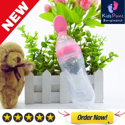 Picture of Baby Silicone Spoon Feeder Bottle 90ml -1pcs
