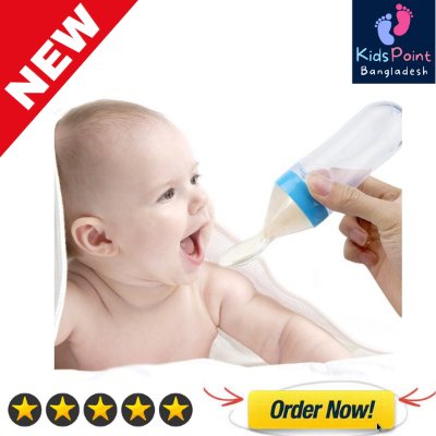 Picture of Baby Silicone Spoon Feeder Bottle 90ml -1pcs