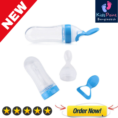 Picture of Baby Silicone Spoon Feeder Bottle 90ml -1pcs