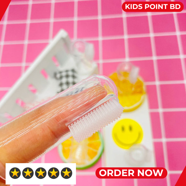Picture of Soft Silicone Finger Tooth Brush for Babies Teeth and Tongue Cleaning Tools