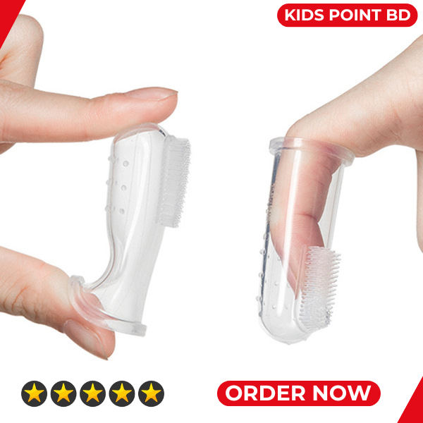 Picture of Soft Silicone Finger Tooth Brush for Babies Teeth and Tongue Cleaning Tools