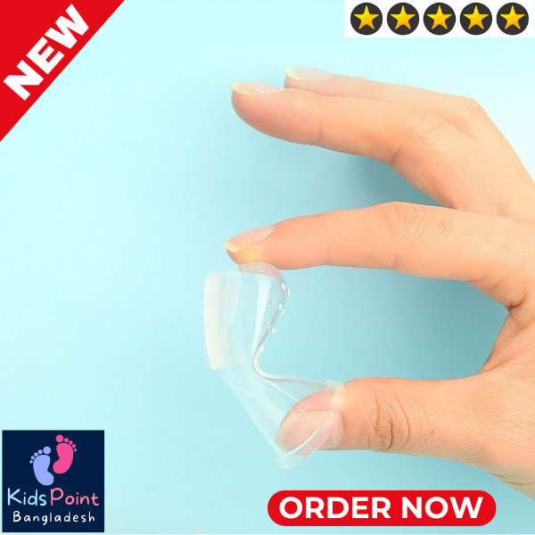 Picture of Soft Silicone Finger Tooth Brush for Babies Teeth and Tongue Cleaning Tools
