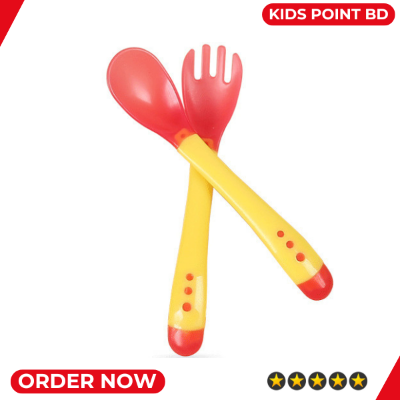 Picture of Baby Silicone Spoon BPA Free Non-toxic Newborn Training Long Handle Baby Spoon Soft Head Eating Spoon
