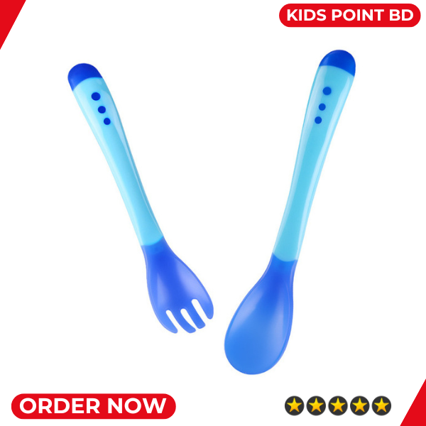 Picture of Baby Silicone Spoon BPA Free Non-toxic Newborn Training Long Handle Baby Spoon Soft Head Eating Spoon
