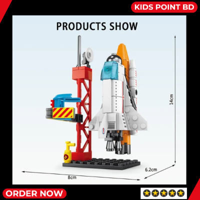 Picture of Kids Early Educational Le go Rocket Building Toys Baby Spaceship Puzzle Toy STEM And Creative Learning Education Child Toy (One pcs) - Baby Toys