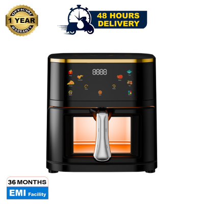 Picture of Gazi Smiss 1300W 8 Litres Air Fryer (GA-AF-12) with Stainless Steel Surface and Automatic Shut Off Technology and Frying