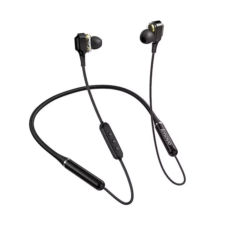 Picture of Lenovo XE66 wireless in-ear neckband earphones - Black