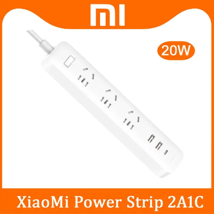Picture of Xiaomi Mi Power Strip 20W Fast Charging (2A1C) - White