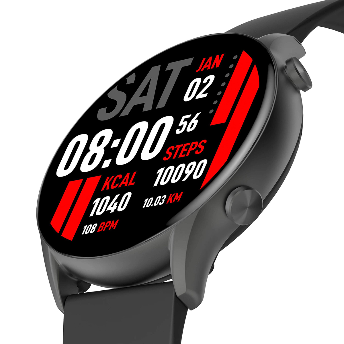 Picture of Kieslect Kr Bluetooth Calling Voice Assistant Music Player IP68 Waterproof Fashion Sports Smart Watch - Black