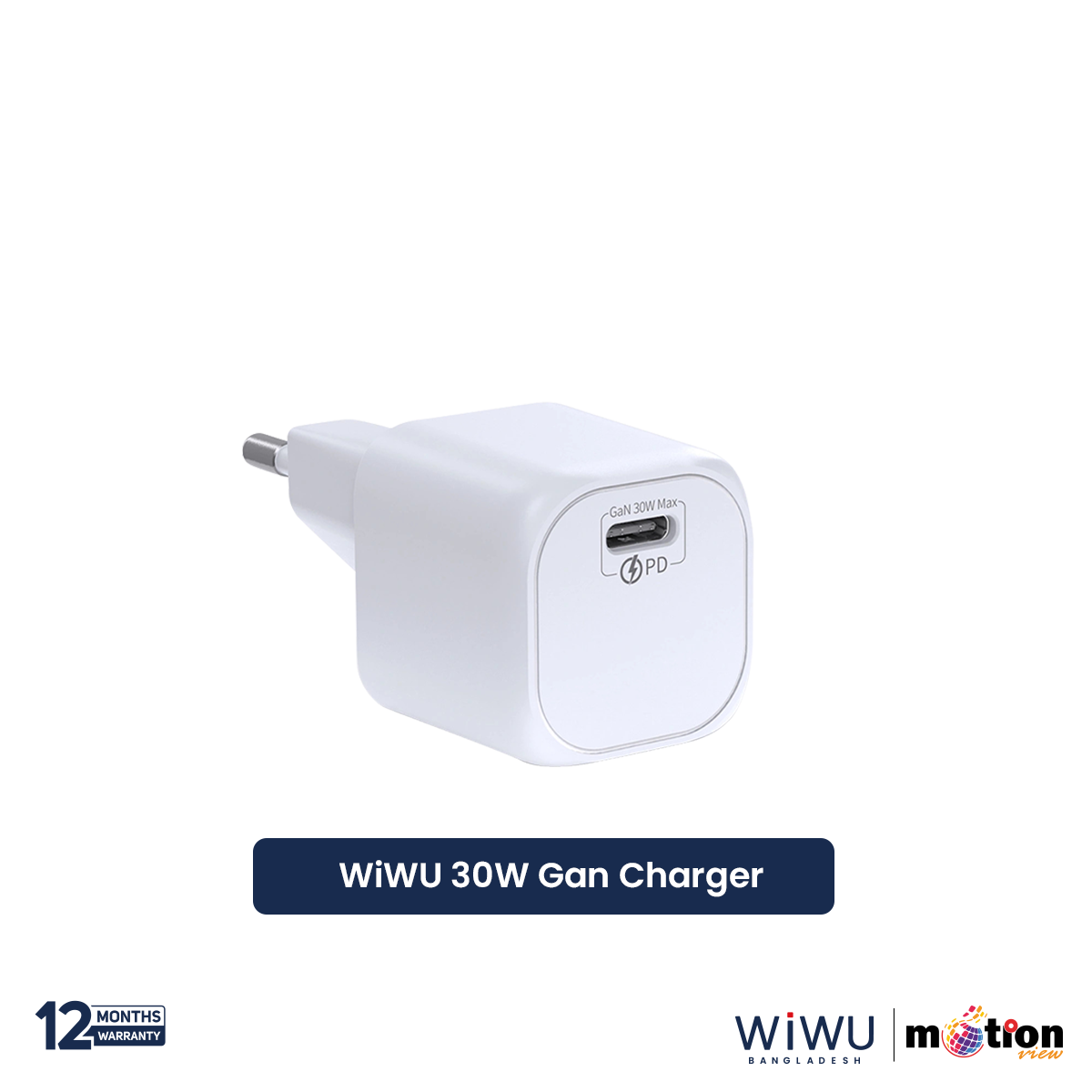 Picture of WiWU 30W Gan Fast Charger Type-C - White