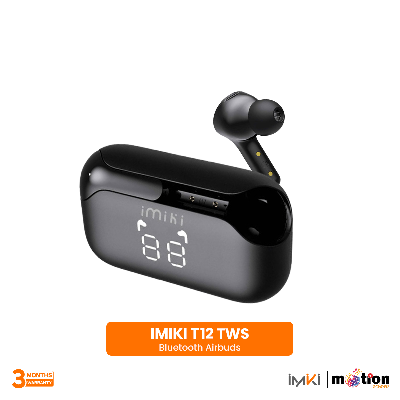 Picture of Imilab Imiki T12 TWS Bluetooth 5.2 IPX5 Waterproof Wireless Earphone - Black