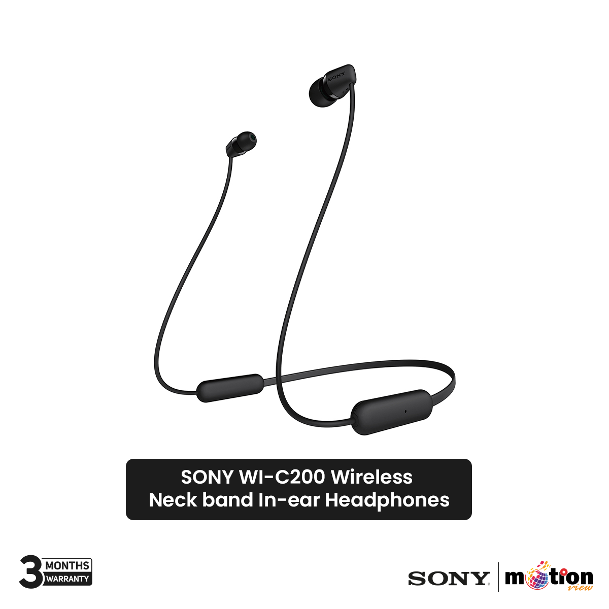 Picture of SONY WI-C200 Wireless Neck band In-ear Headphones - Black