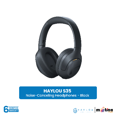 Picture of HAYLOU S35 ANC Over-ear Noise Canceling Headphones (Universal Comfort) Trendy Design headset with Incredible Sound