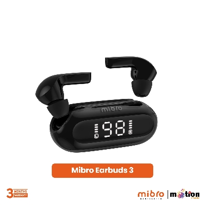 Picture of Mibro Earbuds 3 TWS Earphones With LCD Display - Black