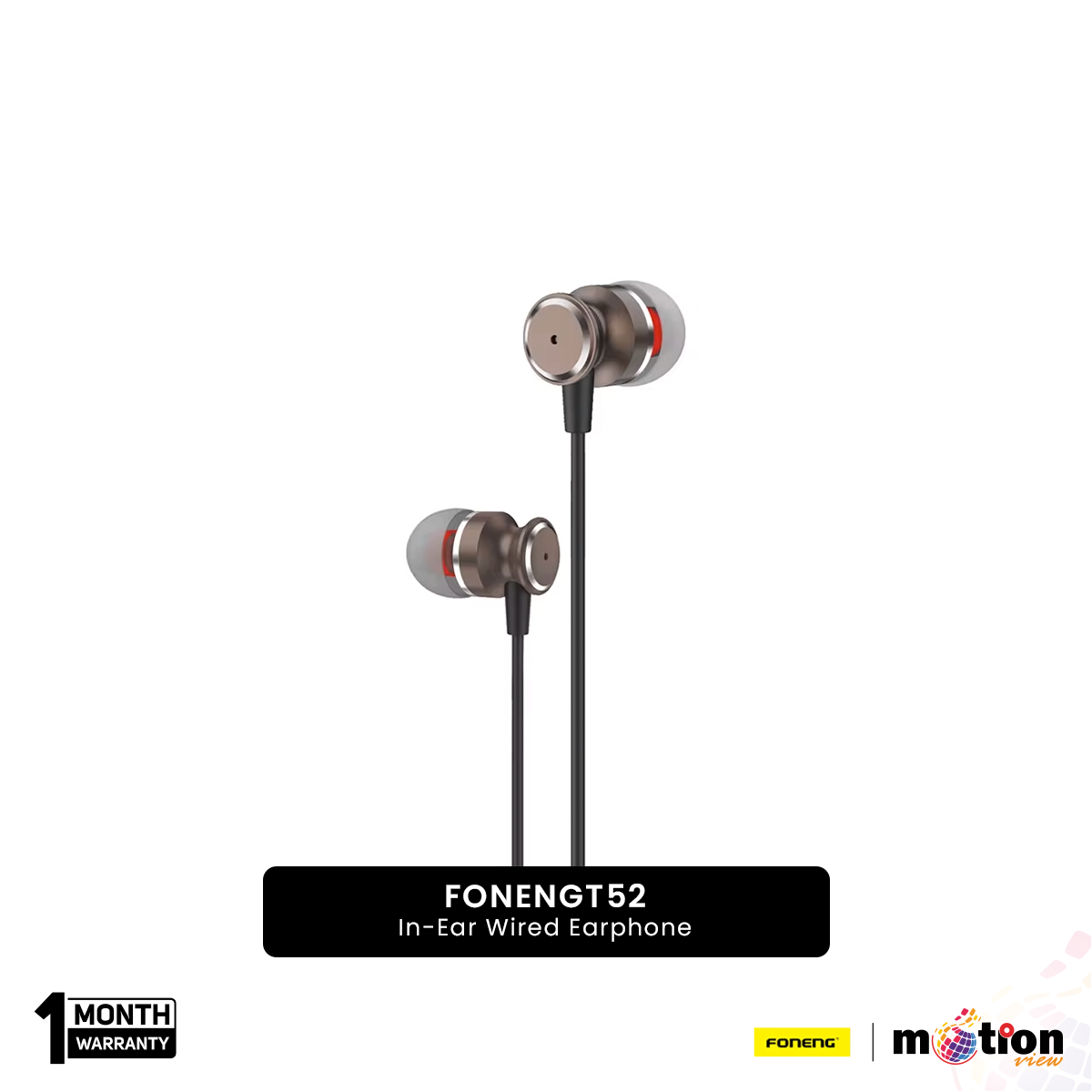 Picture of FONENG T52 Angled In-Ear Wired Earphone