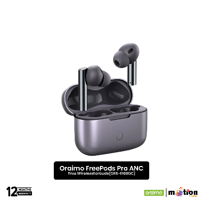 Picture of Oraimo FreePods Pro+ Hybrid ANC True Wireless Earbuds (OEB-E108DC) - Silver