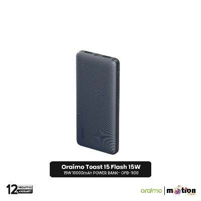 Picture of Oraimo 15W 10000mAh Power Bank Type C (OPB-1100) - Black
