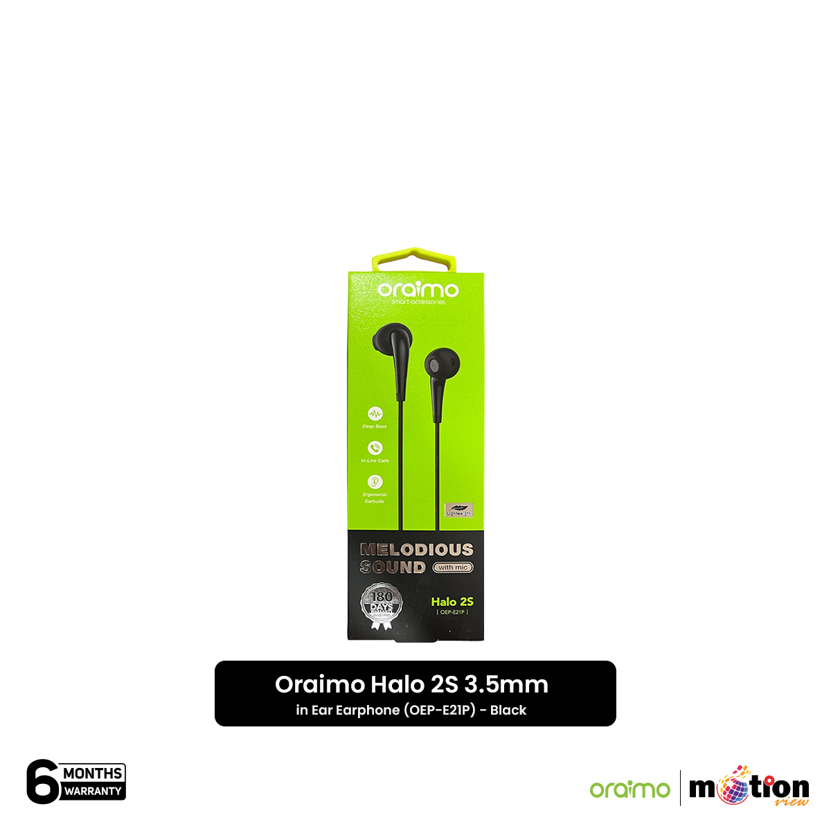 Picture of Oraimo Halo 2S 3.5mm in Ear Earphone (OEP-E21P)