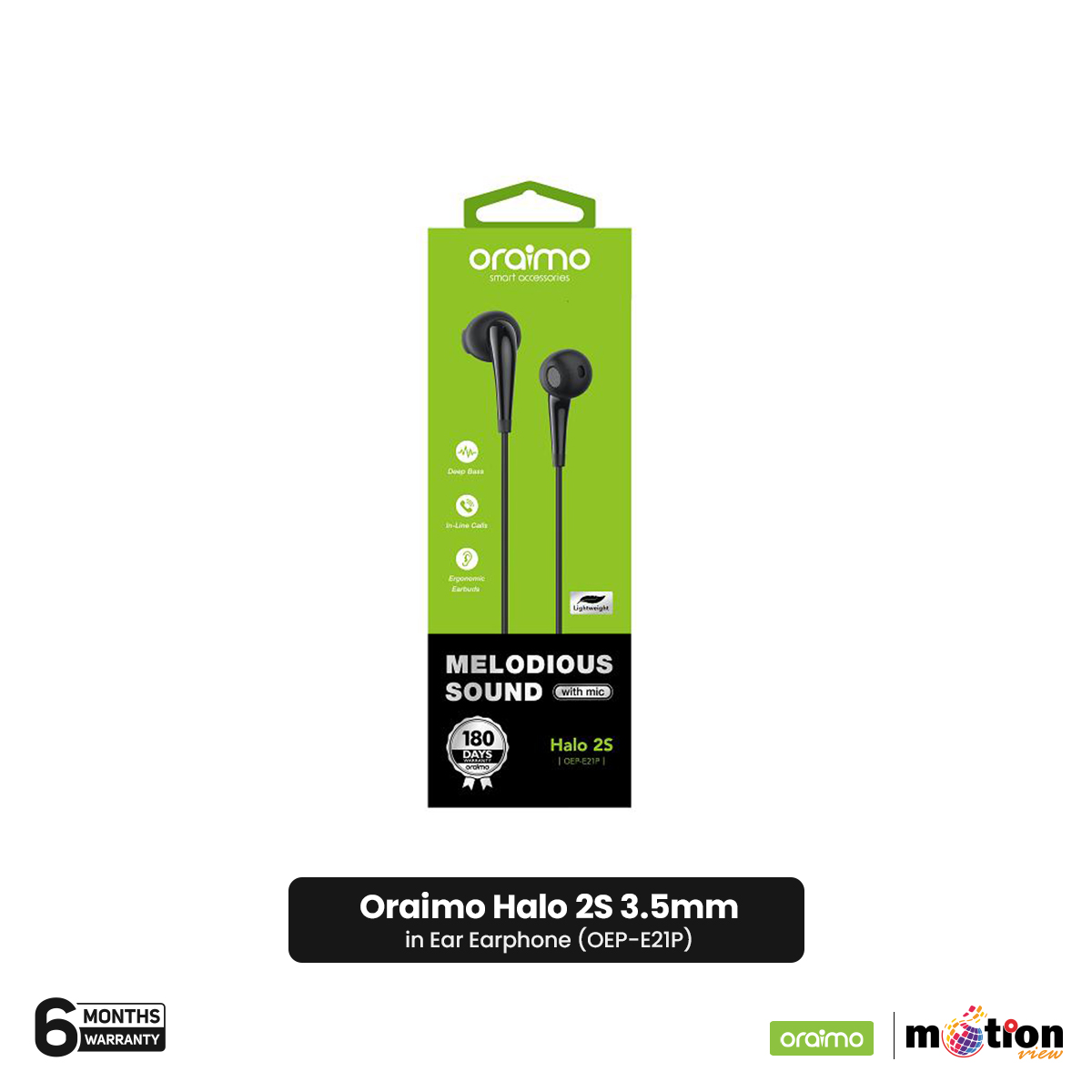 Picture of Oraimo Halo 2S 3.5mm in Ear Earphone (OEP-E21P)