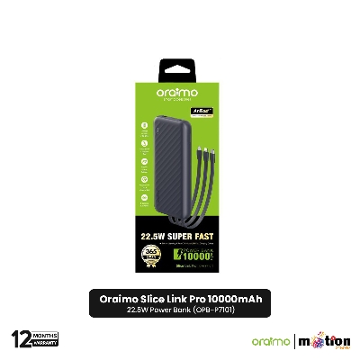 Picture of Oraimo Slice Link Pro 10000mAh 22.5W Power Bank (OPB-P7101) - Grey