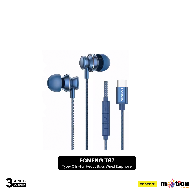 Picture of FONENG T67 Type-C In-Ear Heavy Bass Wired Earphone