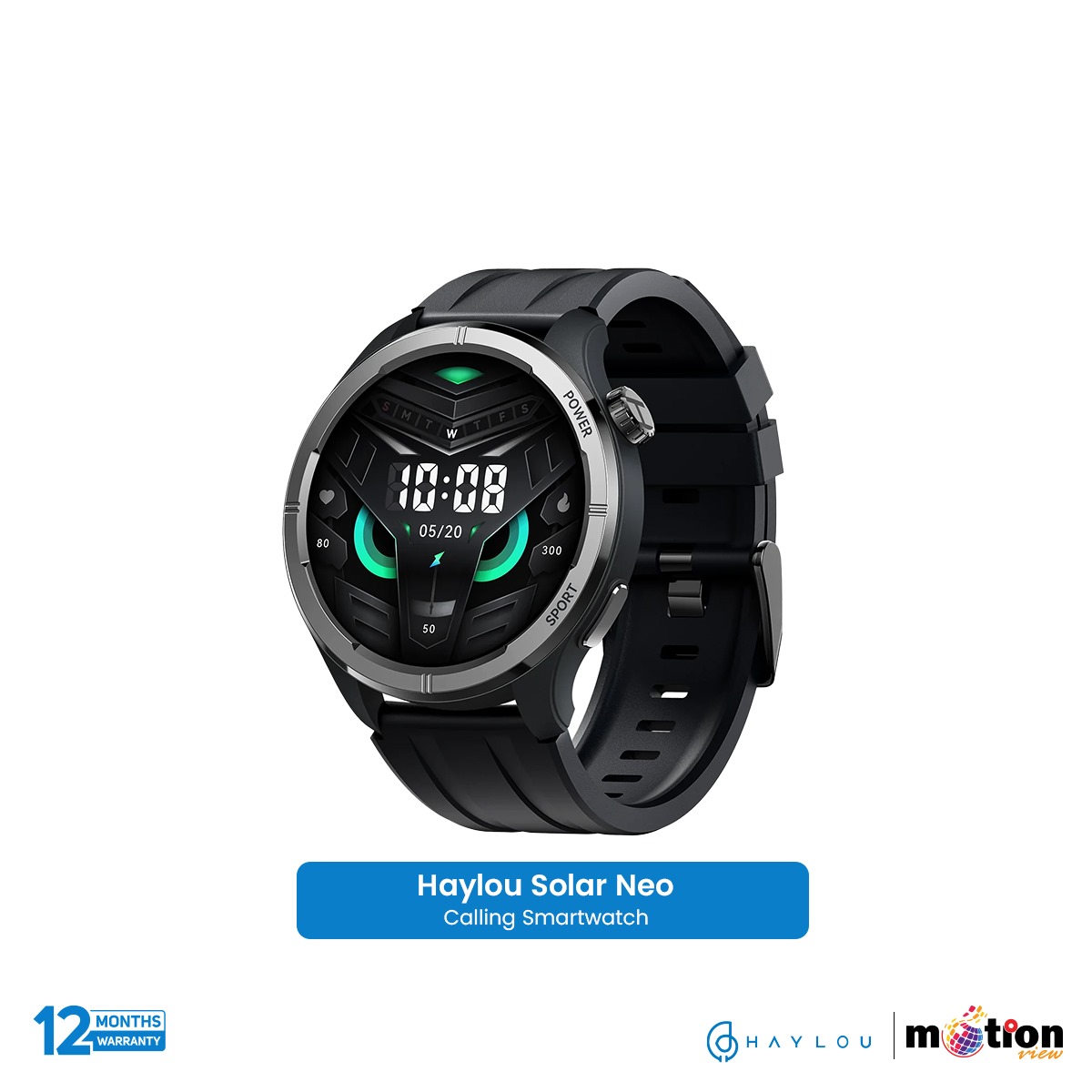Picture of Haylou Solar Neo 1.53" Bluetooth Calling Smart Watch Silicone Strap (Single Strap)
