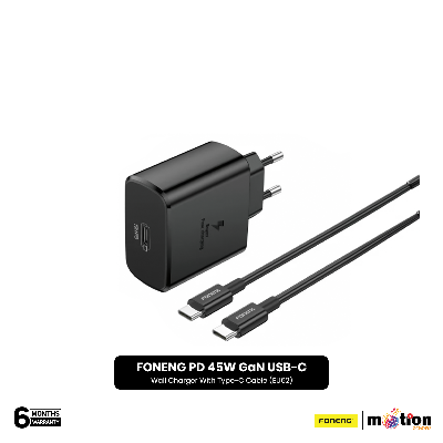 Picture of FONENG PD 45W GaN USB-C Wall Charger With Type-C Cable (EU62)