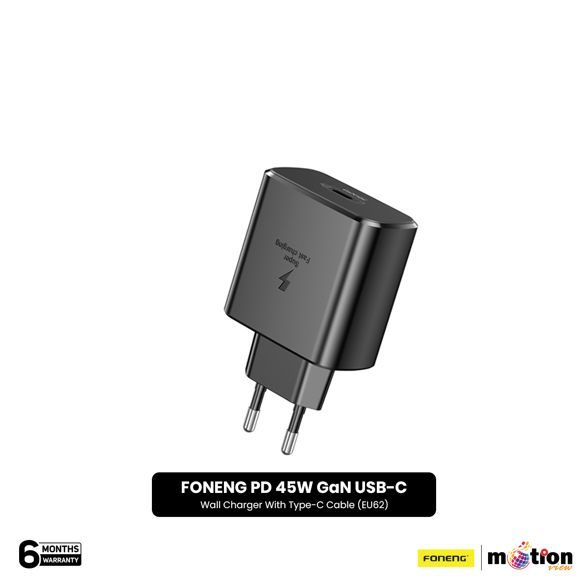 Picture of FONENG PD 45W GaN USB-C Wall Charger With Type-C Cable (EU62)