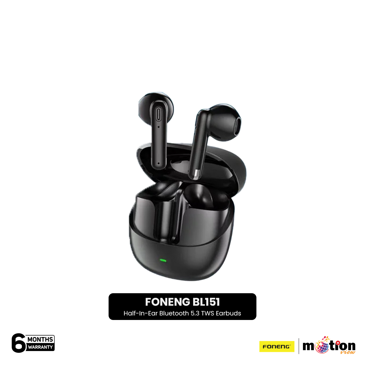 Picture of FONENG BL151 Half-In-Ear Bluetooth 5.3 TWS Earbuds