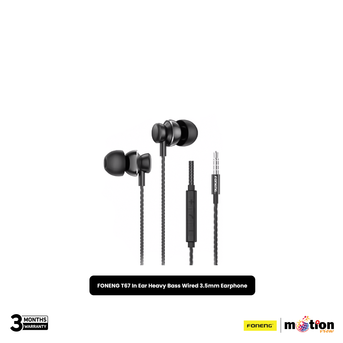 Picture of FONENG T67 In-Ear Metal Wired 3.5mm Earphone with Mic