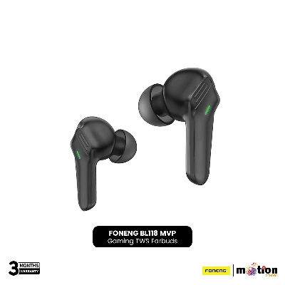 Picture of FONENG BL118 MVP Gaming TWS Earbuds with Stereo Sound Music- Black