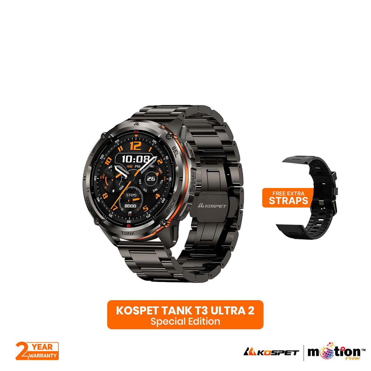 Picture of Kospet TANK T3 ULTRA 2 IP69K & 5 ATM Dive-proof (Special Edition) Dual Strap