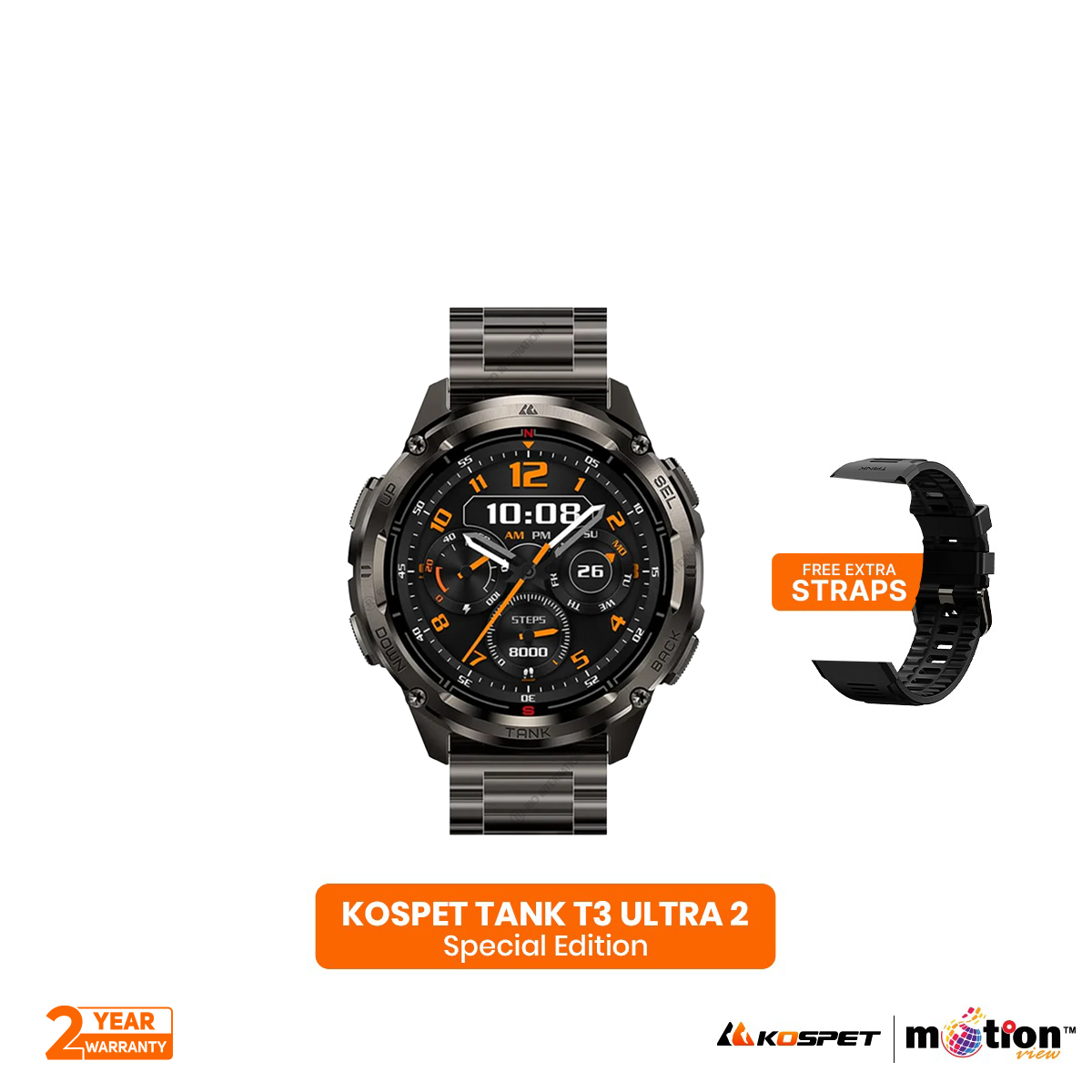 Picture of Kospet TANK T3 ULTRA 2 IP69K & 5 ATM Dive-proof (Special Edition) Dual Strap
