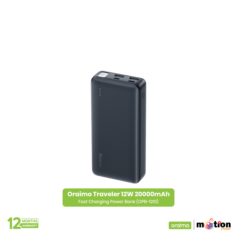 Picture of Oraimo Traveler 12W 20000mAh Fast Charging Power Bank (OPB-1201)
