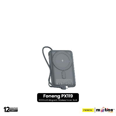 Picture of Foneng (PX119) 10000mAh Magnetic Wireless Power Bank with Built-in Cables (22.5W)
