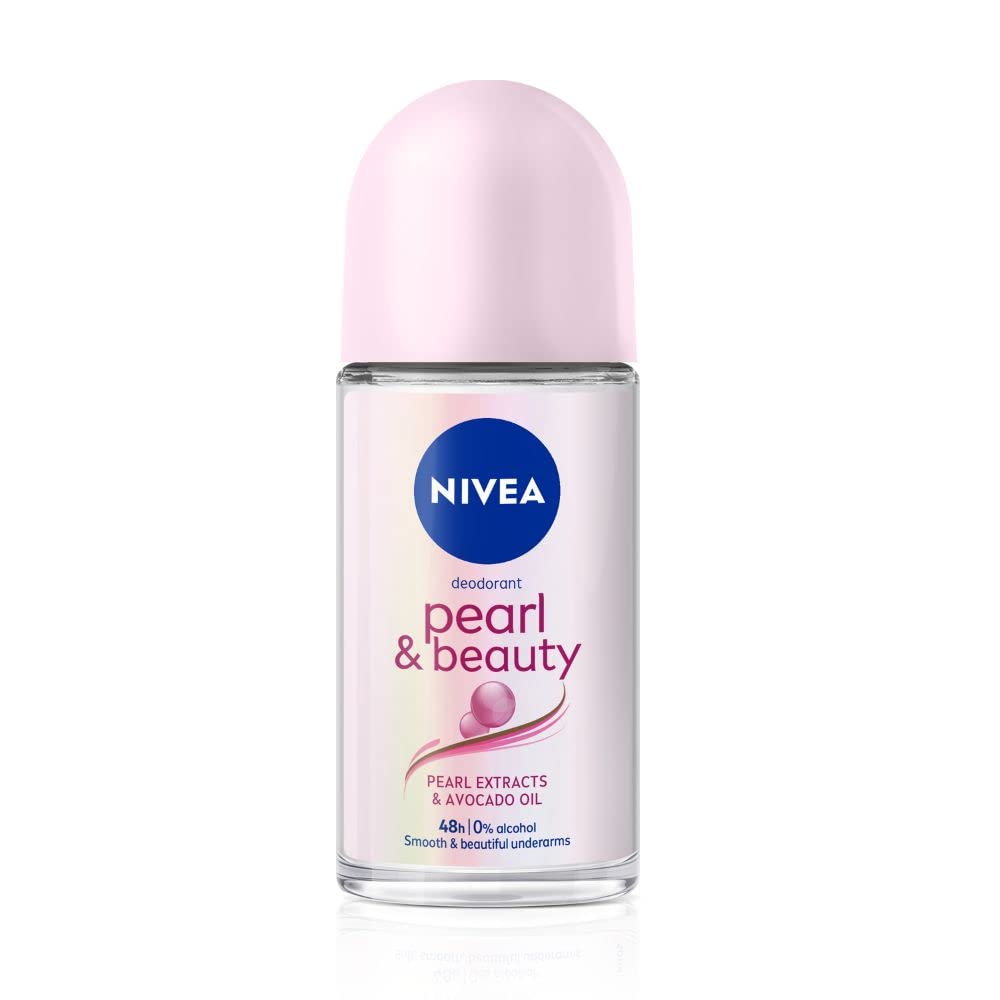 Picture of Int NIVEA Pearl and Beauty 25ml Deo Roll On | With Pearl Extracts & Avocado Oil| 72 H Smooth & Beautiful Underarms | 0% Alcohol | For Women