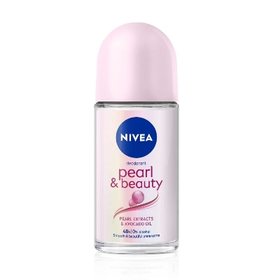 Picture of Int NIVEA Pearl and Beauty 25ml Deo Roll On | With Pearl Extracts & Avocado Oil| 72 H Smooth & Beautiful Underarms | 0% Alcohol | For Women
