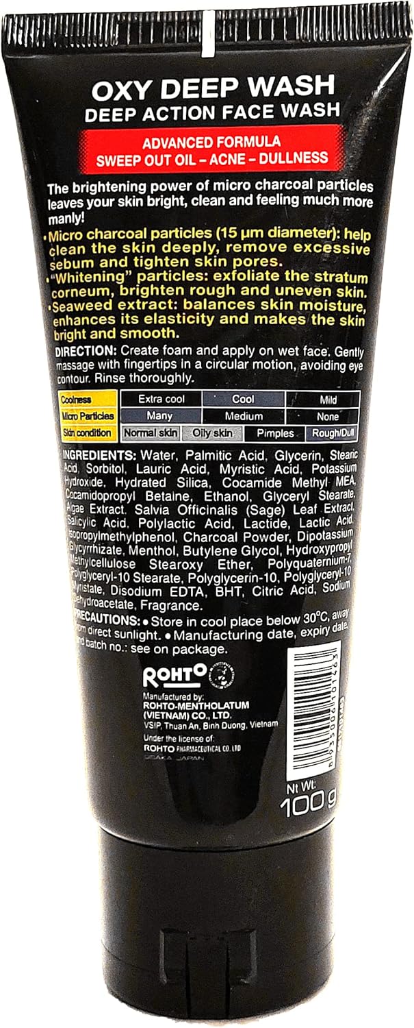 Picture of Int Oxi Face Wash for Men Deep Charcoal Brightening 100g