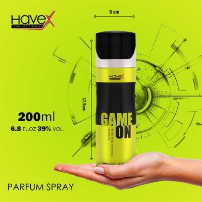 Picture of HAVEX GAME ON Perfume Body Spray - For Men (200 ml)