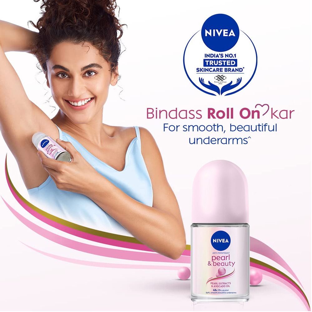 Picture of International Germany product Deodorant Roll on NIVEA Pearl & Beauty used for male/female - 25 ml